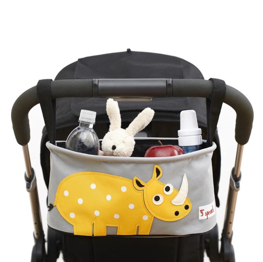 Nashorn-Kinderwagen-Aufbewahrung – 3 Sprossen
