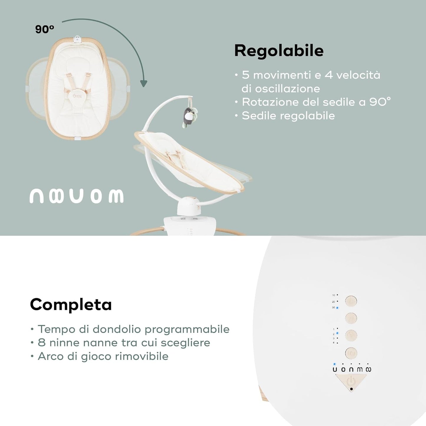 Balançoire SWOON HOOP avec télécommande – Babymoov