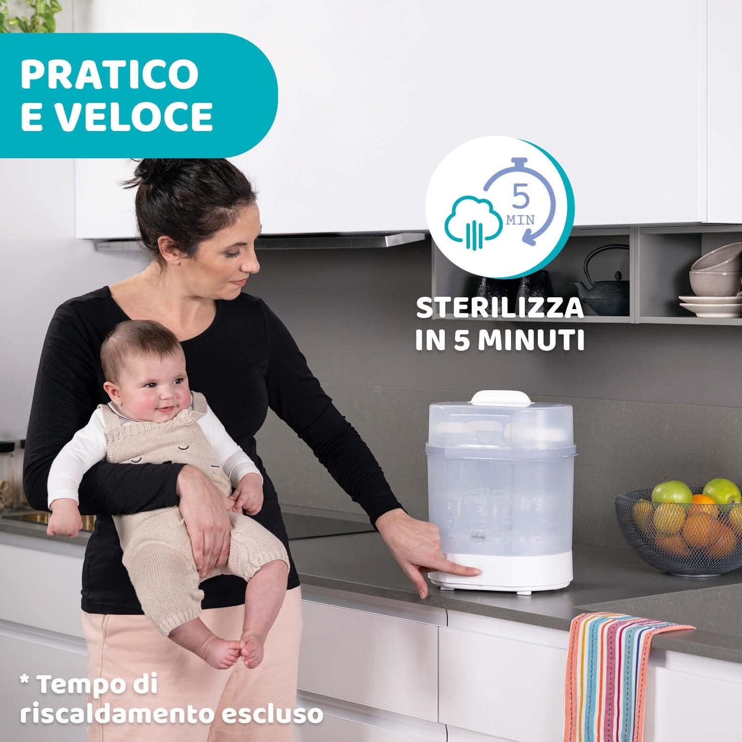 Sterilizzatore a vapore 3in1 - CHICCO