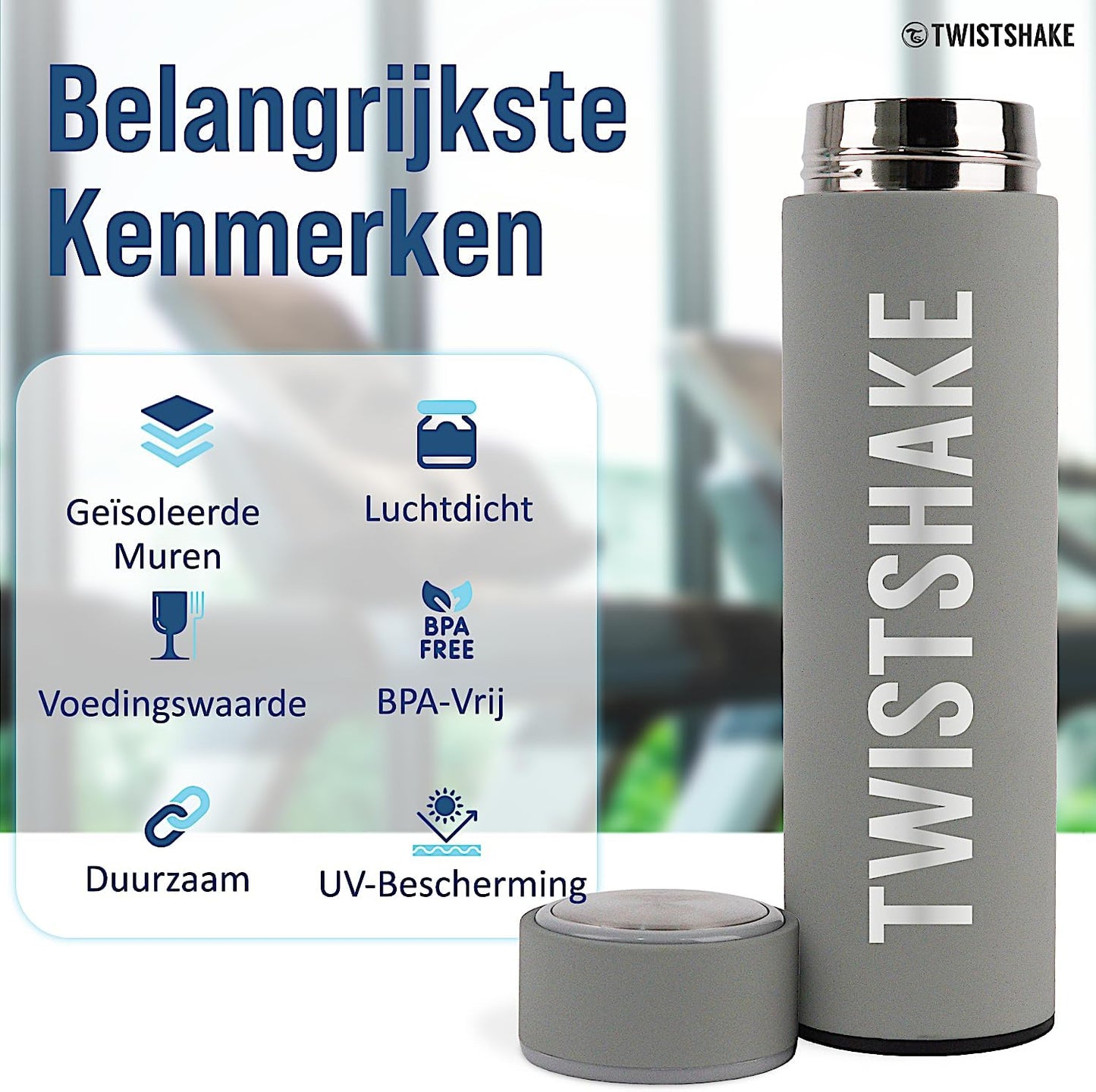 Twistshake Bottiglia Termica in Acciaio, 420 ml