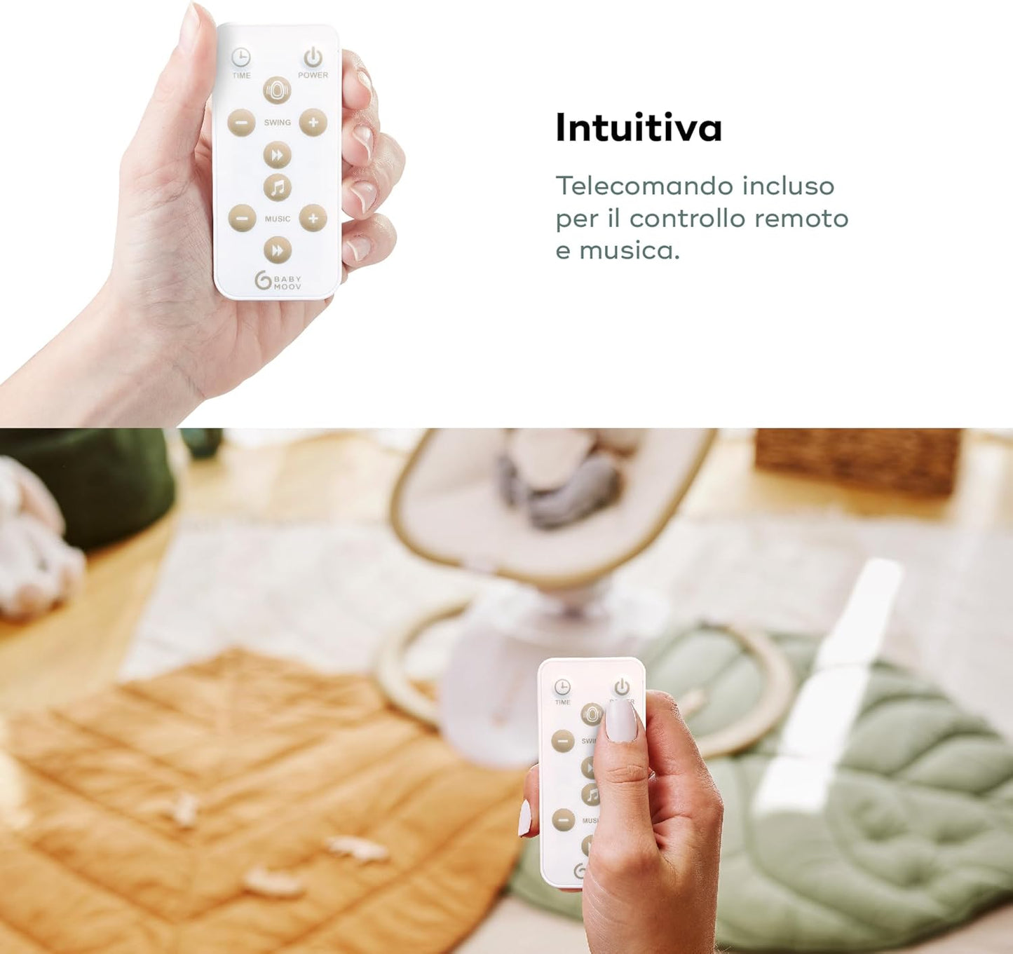 Balançoire SWOON HOOP avec télécommande – Babymoov