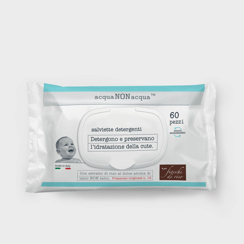ACQUA NON ACQUA salviette delicate 60 pezzi - FIOCCHI DI RISO