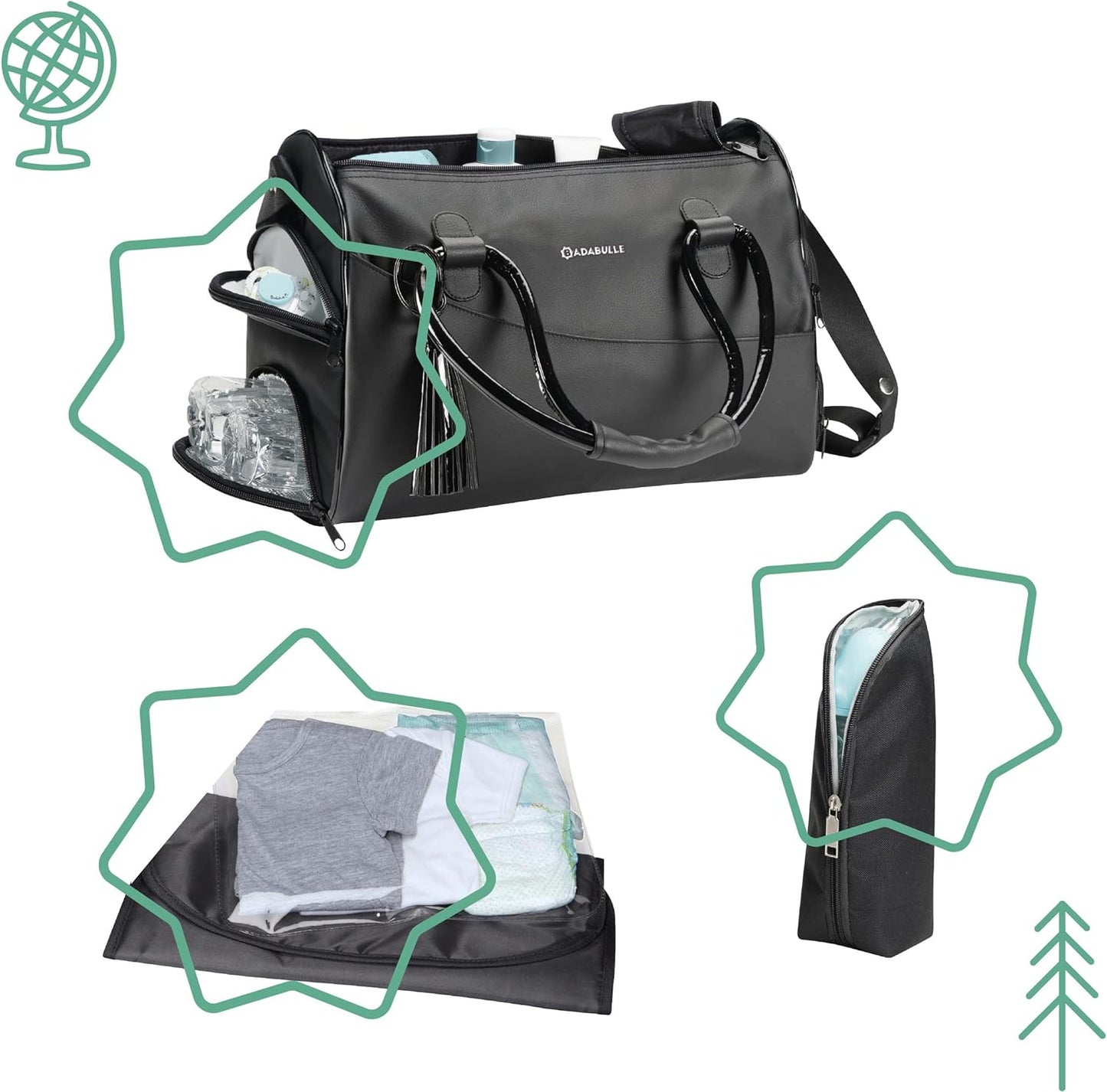 Sac à langer brillant - BADABULLE