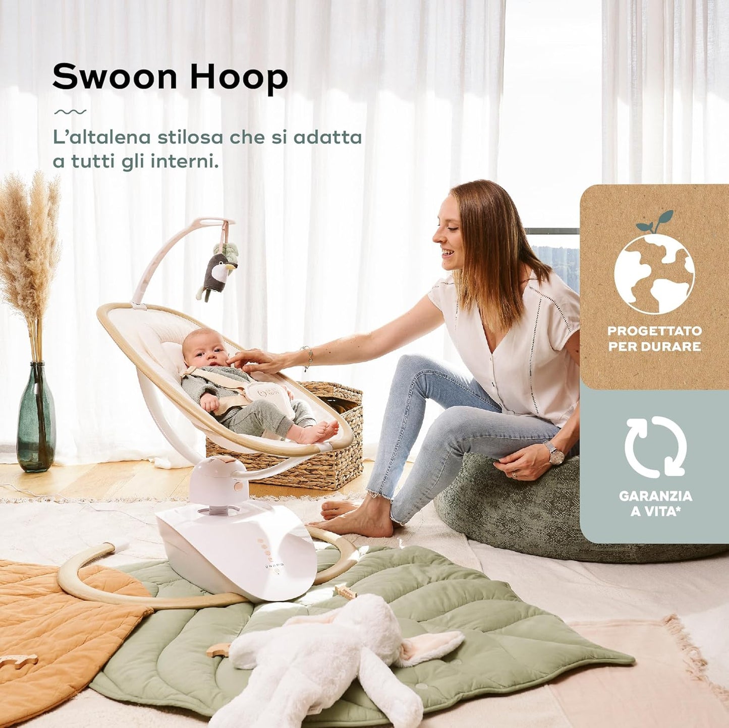Balançoire SWOON HOOP avec télécommande – Babymoov