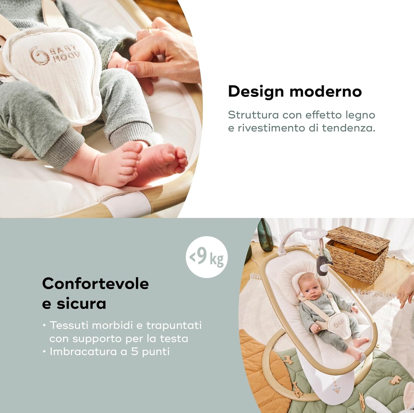 Balançoire SWOON HOOP avec télécommande – Babymoov