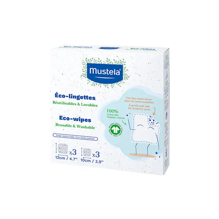 Lingettes Réutilisables 6 Pièces - MUSTELA