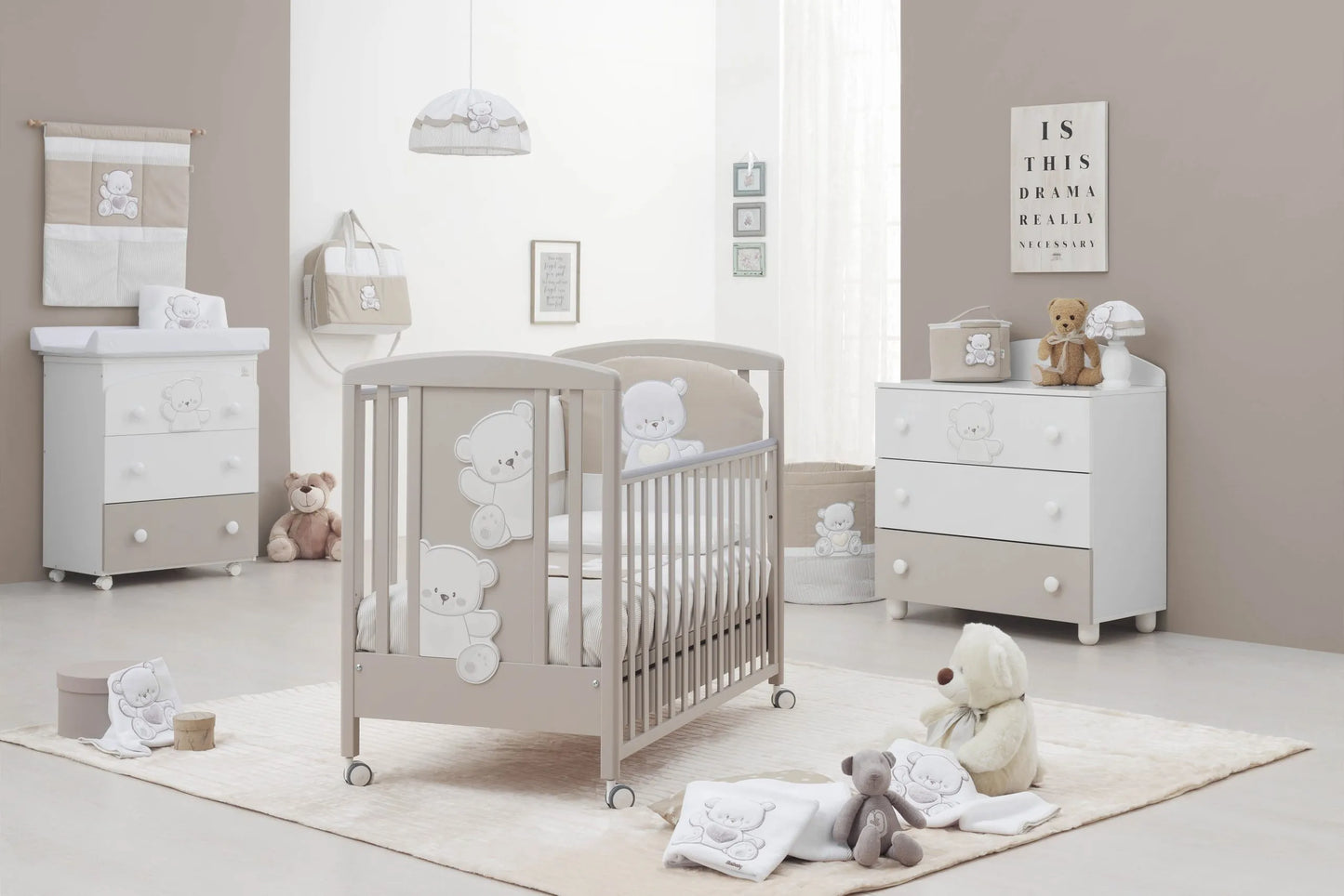 Chambre Italbaby Jolie Choco (lot de 4 pièces)