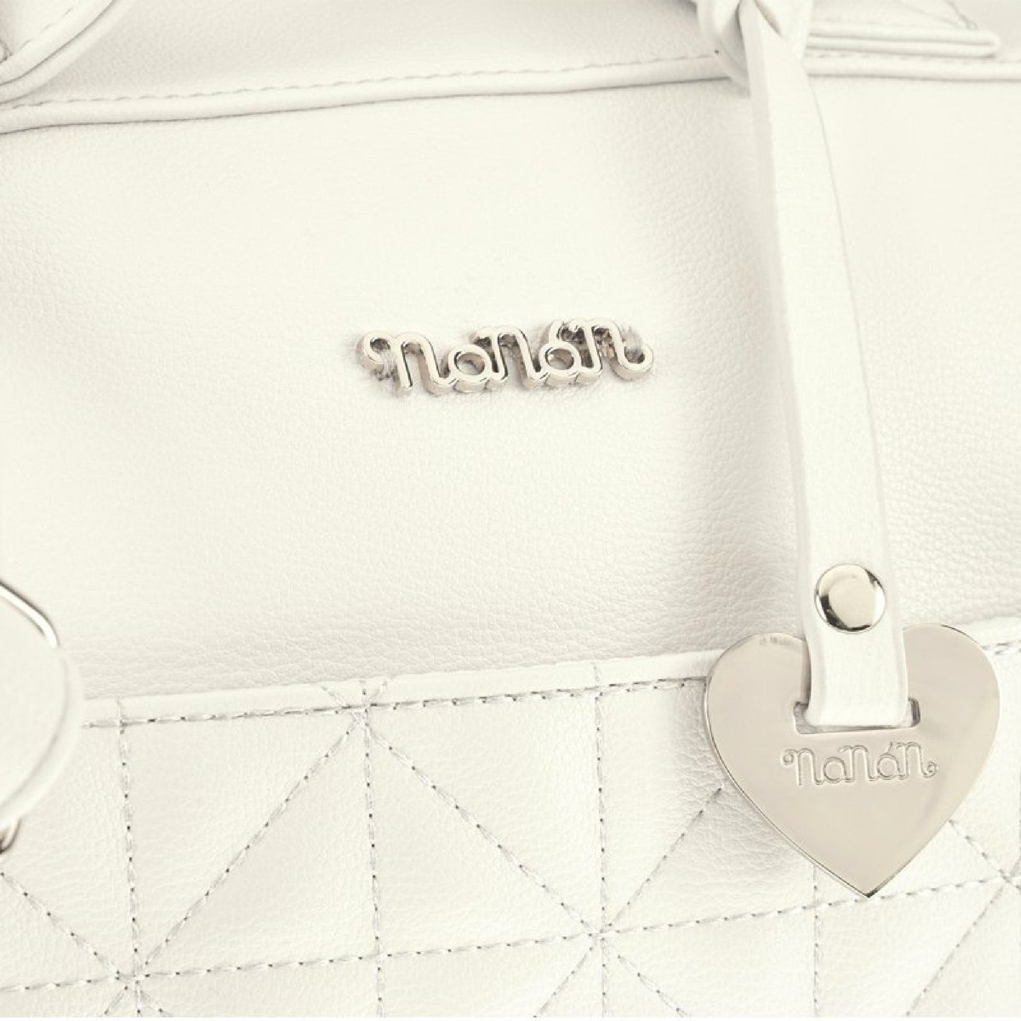 Borsa Da Passeggio trapuntata Bianca -Nanán