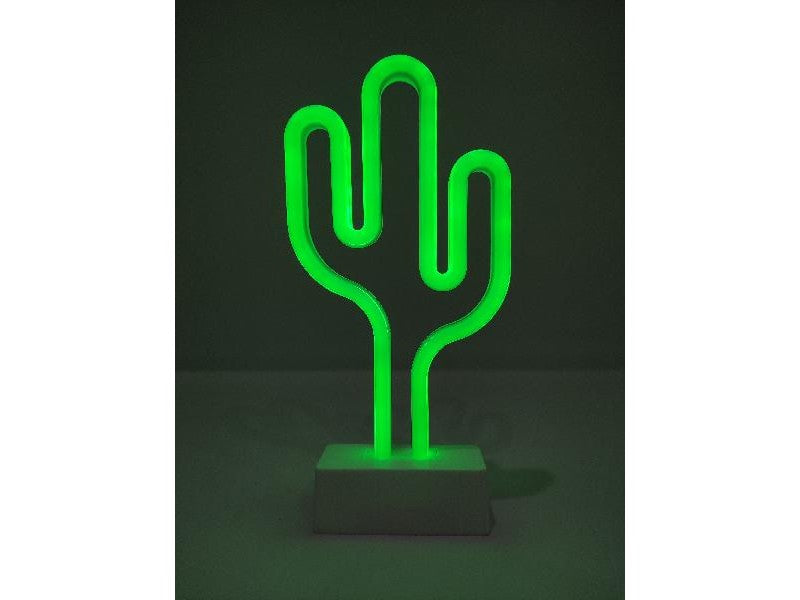 Lampe à poser led Neon Shine - Lumière vert cactus - RF Distribution