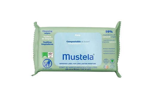 SALVIETTE DETERGENTI CON PROFUMO 60 pezzi - MUSTELA