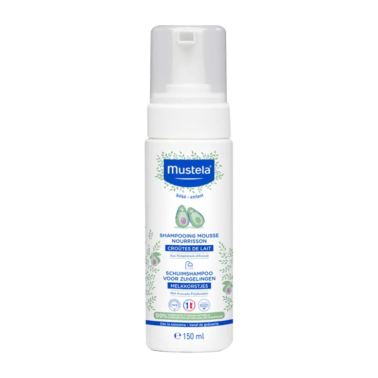 SHAMPOO-SCHAUM FÜR NORMALE HAUT VON NEUGEBORENEN 150ML - MUSTELA