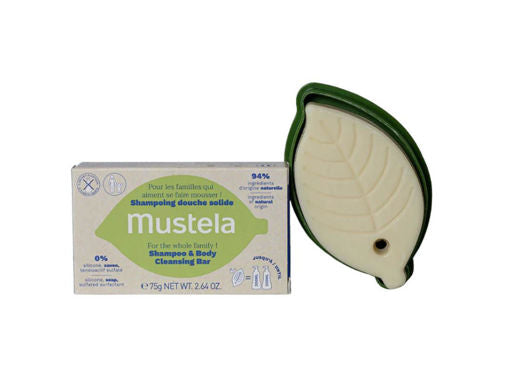 Shampoo e detergente solido + portasapone - MUSTELA