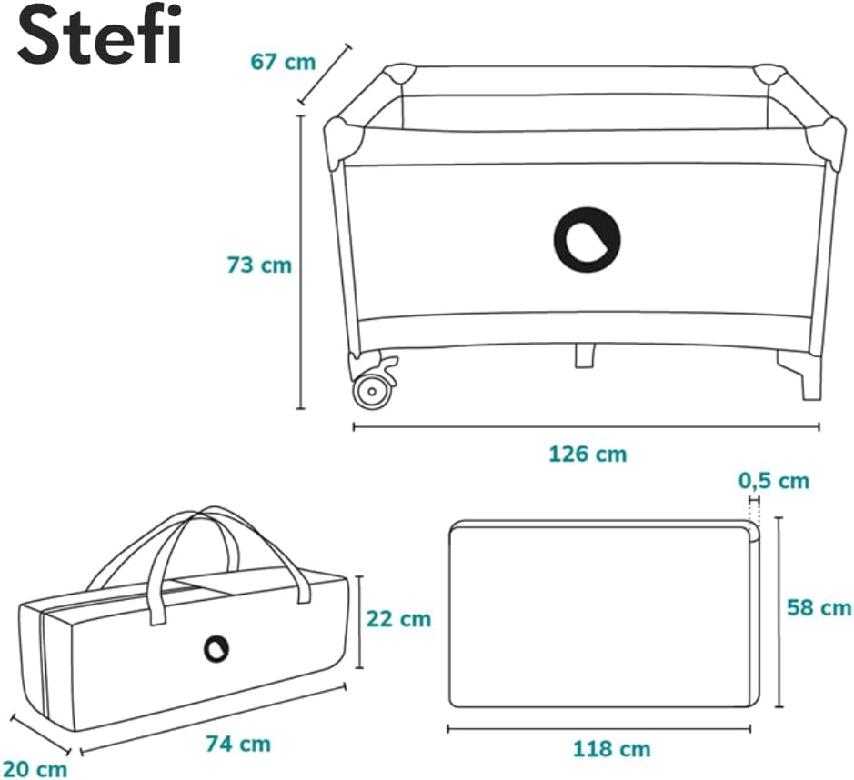 Lit de voyage STEFI - LIONELO 