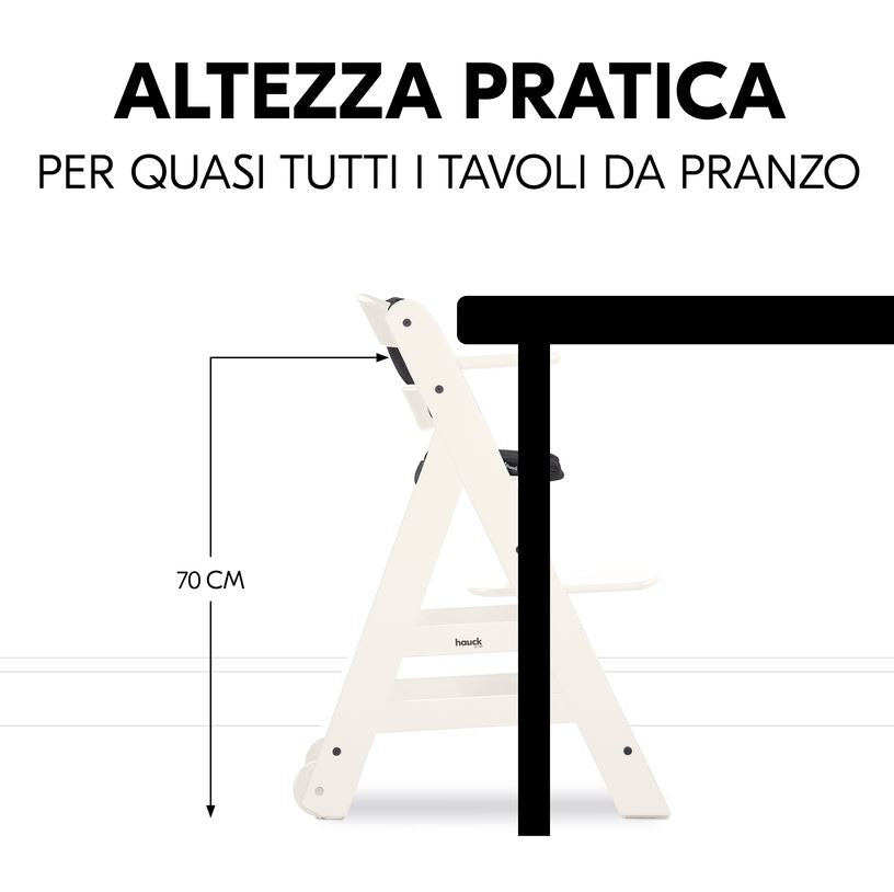 HAUCK Beta+ Seggiolone Evolutivo Col.bianco