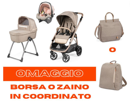 Peg Perego Veloce LOUNGE Belvedere Col. Mon Amour (Tasche/Rucksack + Home-Stand KOSTENLOS!!) 