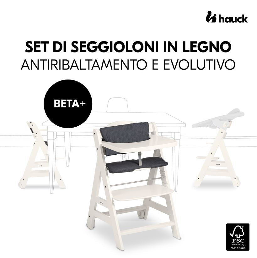 HAUCK Beta+ Seggiolone Evolutivo Col.bianco