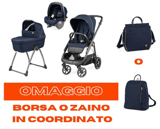 Peg Perego Veloce LOUNGE Belvedere Col. Blue Shine (Sac/sac à dos et support à domicile GRATUITS !!) 