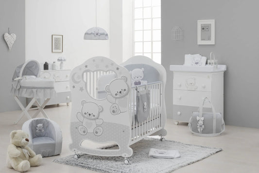 Italbaby Cameretta Jolie Oblò Grey (set 4 pezzi)