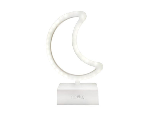 Lampe à poser LED Neon Shine - Lune Blanche - RF Distribution