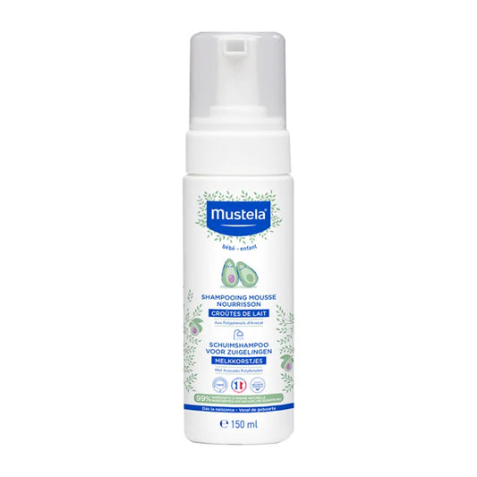 SHAMPOO-SCHAUM FÜR NORMALE HAUT VON NEUGEBORENEN 150ML - MUSTELA