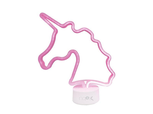 Lampada da tavolo led Neon Shine - Unicorno rosa - RF Distribution